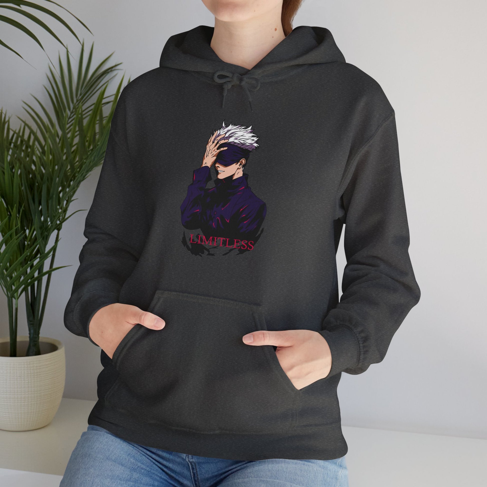 Jujutsu Kaisen Hoodie Satoru Gojo Purple Tech Premium Anime Hoodie