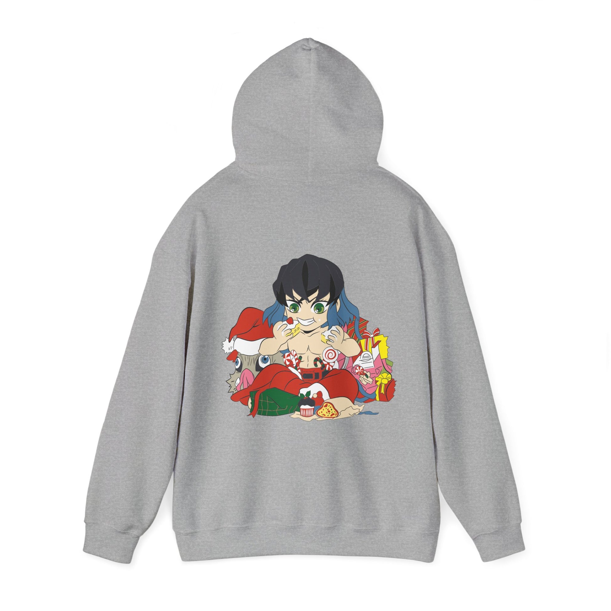 Demon Slayer Hoodie Chibi Inosuke Chirstmas Anime Hoodie