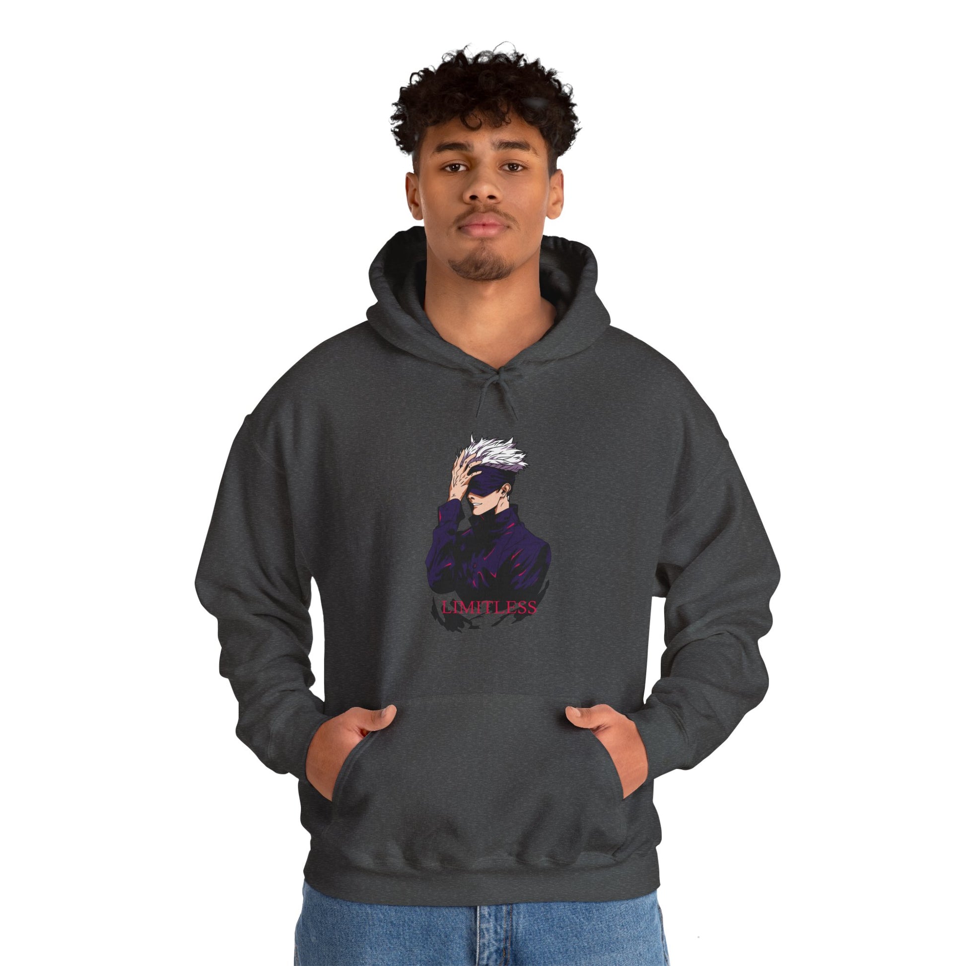 Jujutsu Kaisen Hoodie Satoru Gojo Purple Tech Premium Anime Hoodie