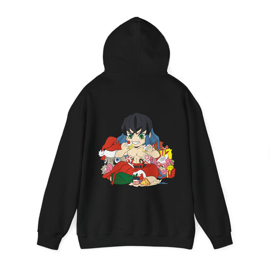 Demon Slayer Hoodie Chibi Inosuke Chirstmas Anime Hoodie