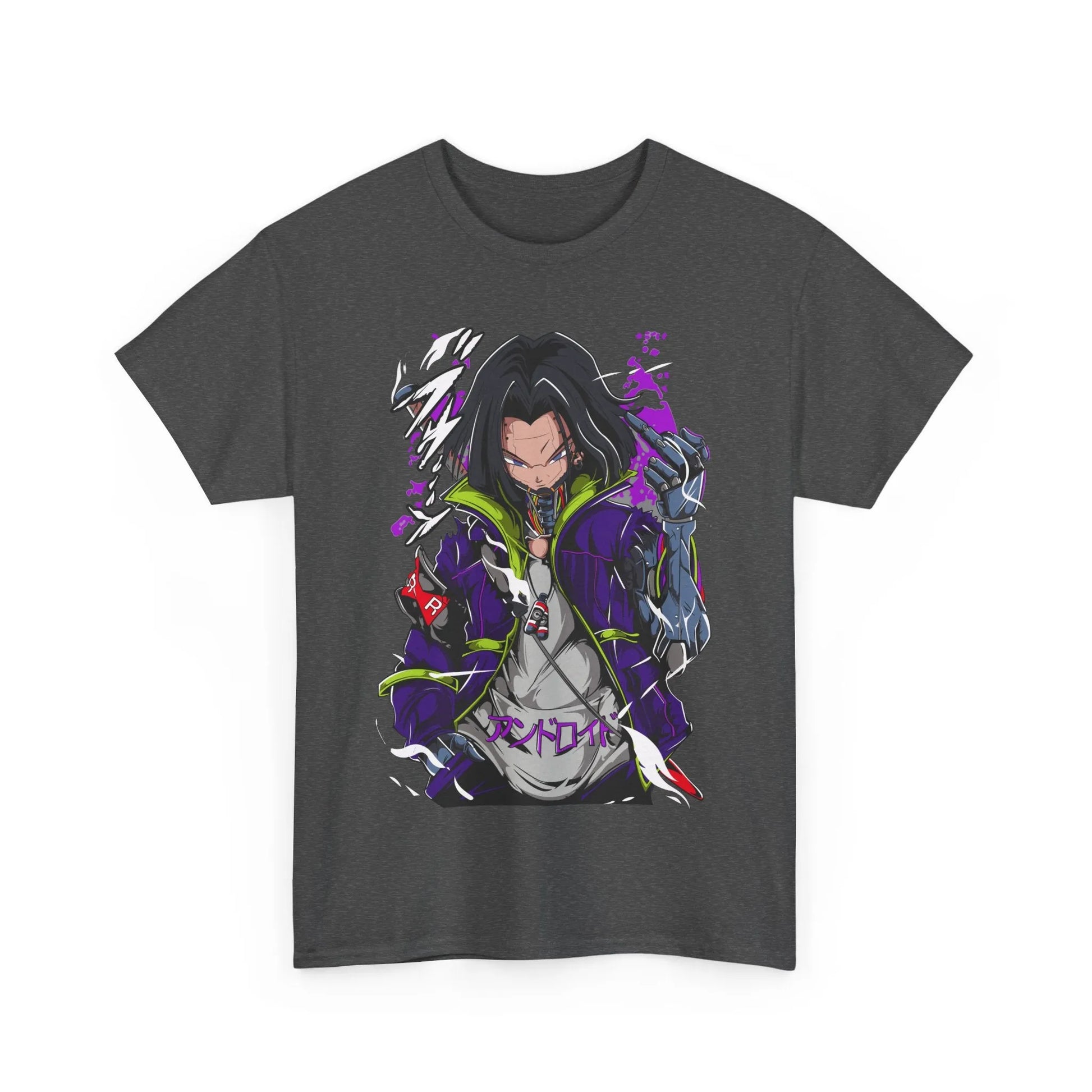 Dragon Ball Android 17 Shirt Cyberpunk Style Anime Shirt