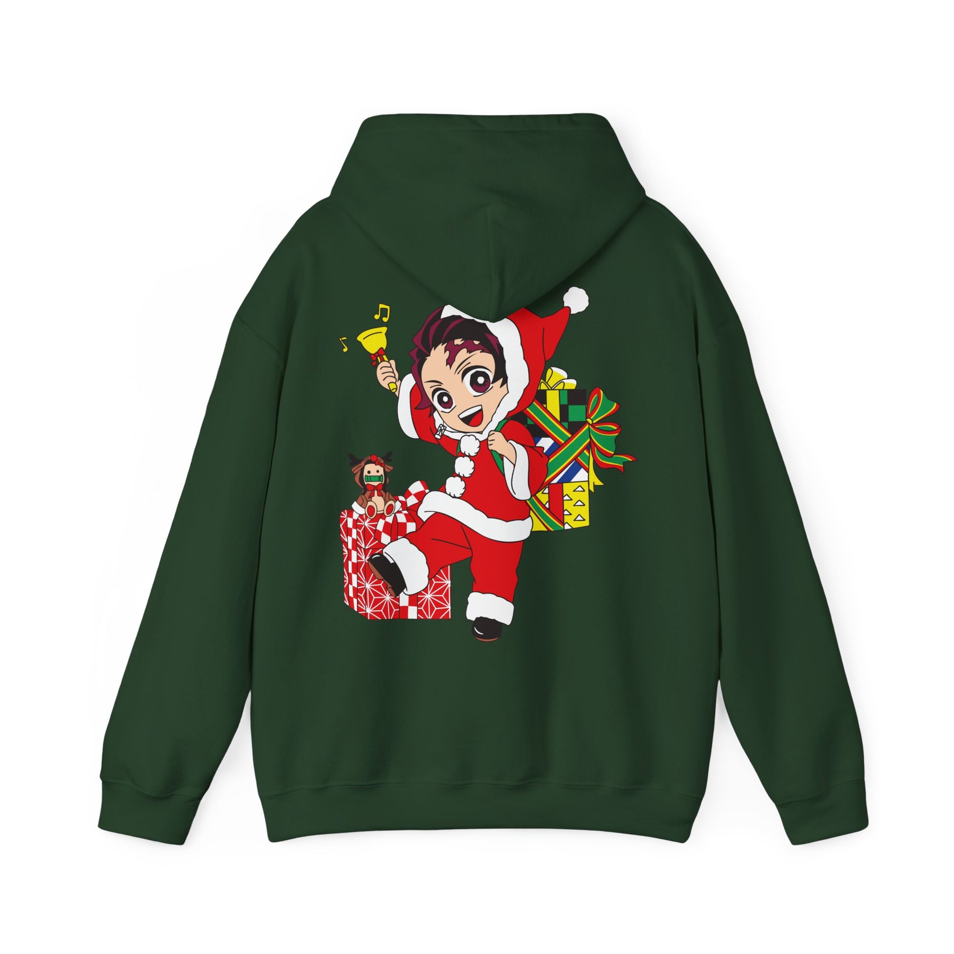 Demon Slayer Hoodie Chibi Tanjiro Chirstmas Anime Hoodie