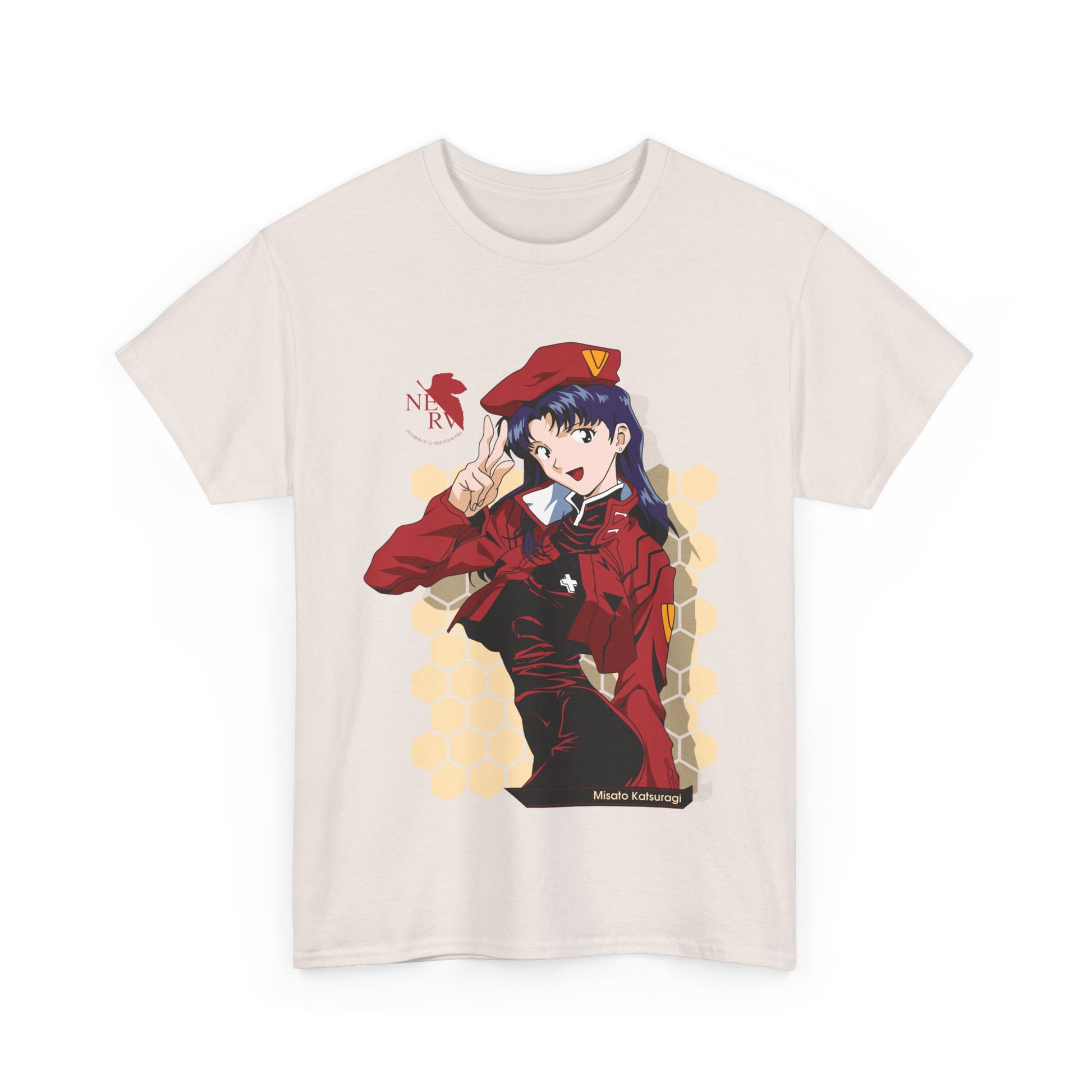 Neon Genesis Evanglion Shirt Misato Katsuragi Premium Anime Shirt