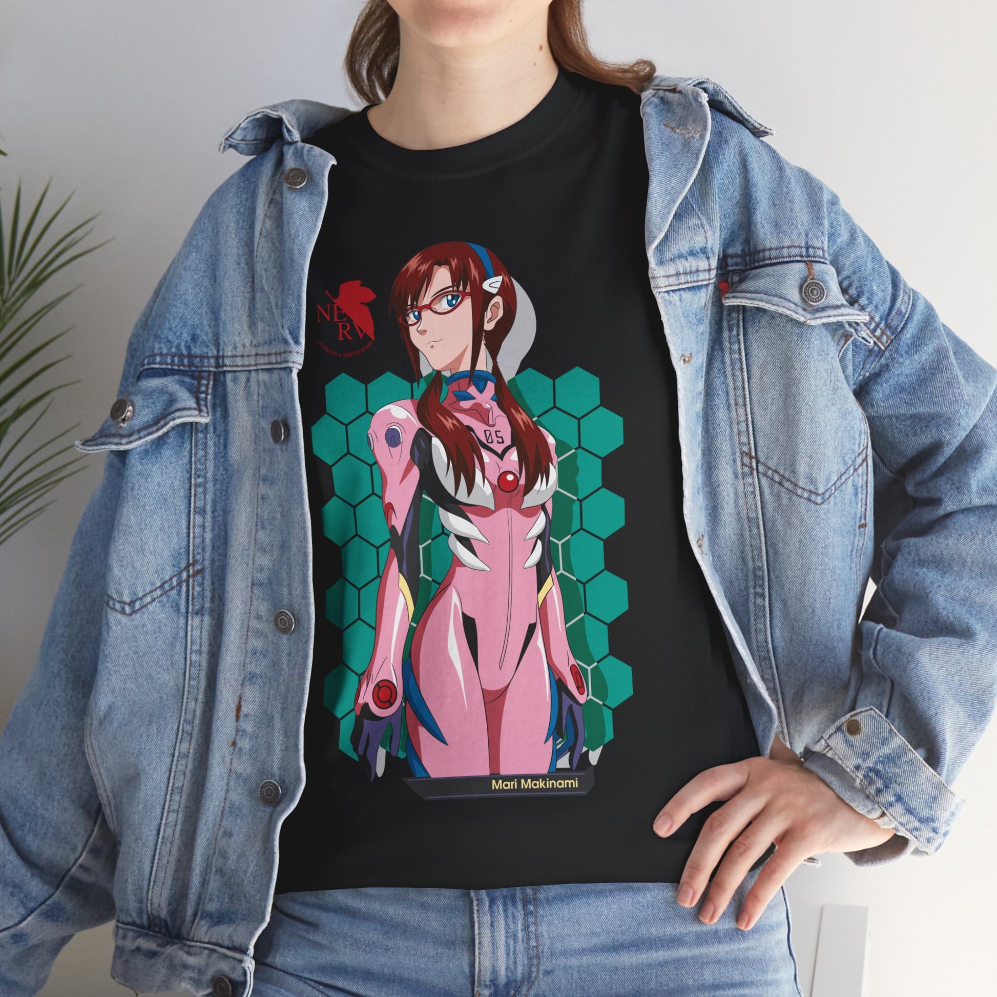 Neon Genesis Evanglion Shirt Mari Makinami Premium Anime Shirt