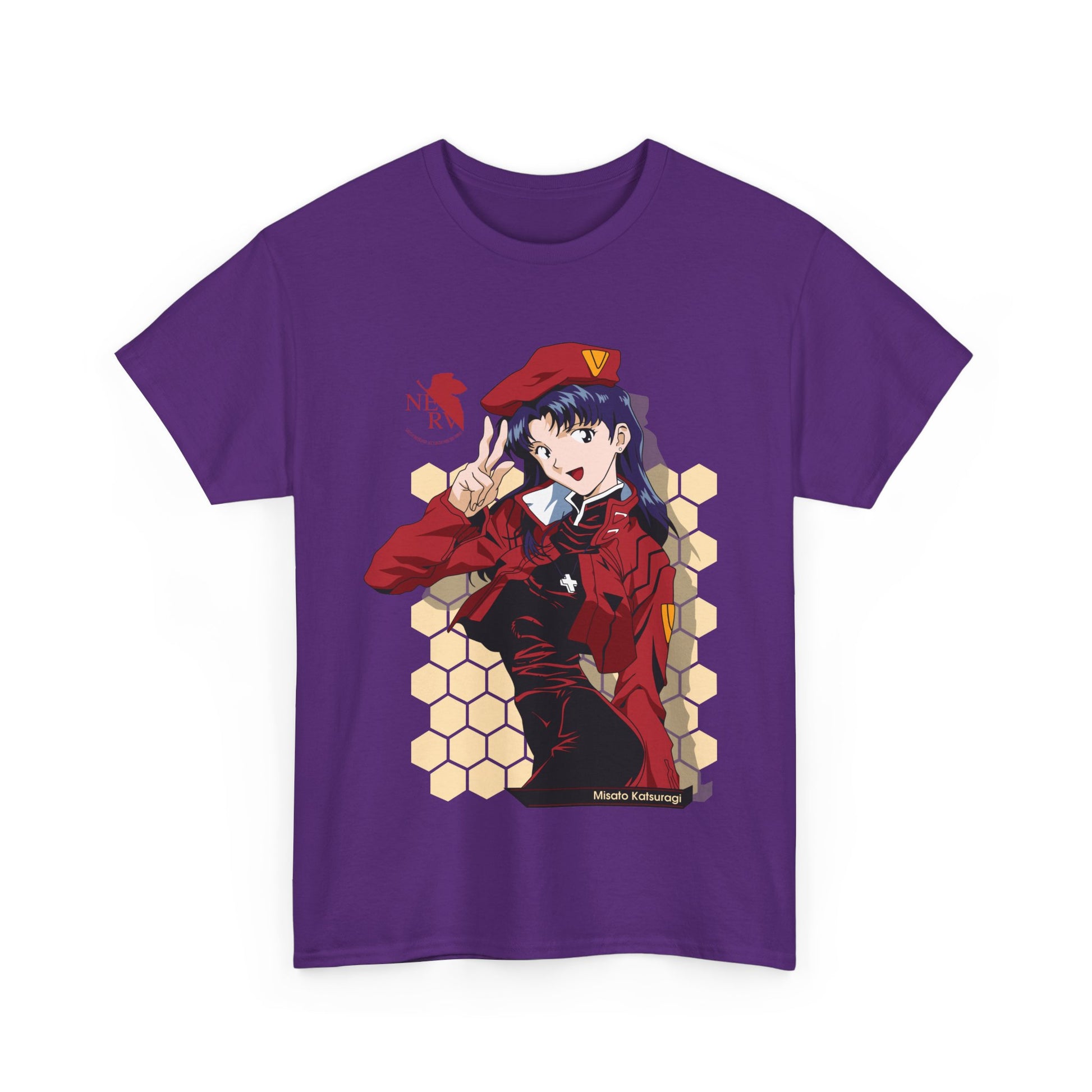 Neon Genesis Evanglion Shirt Misato Katsuragi Premium Anime Shirt