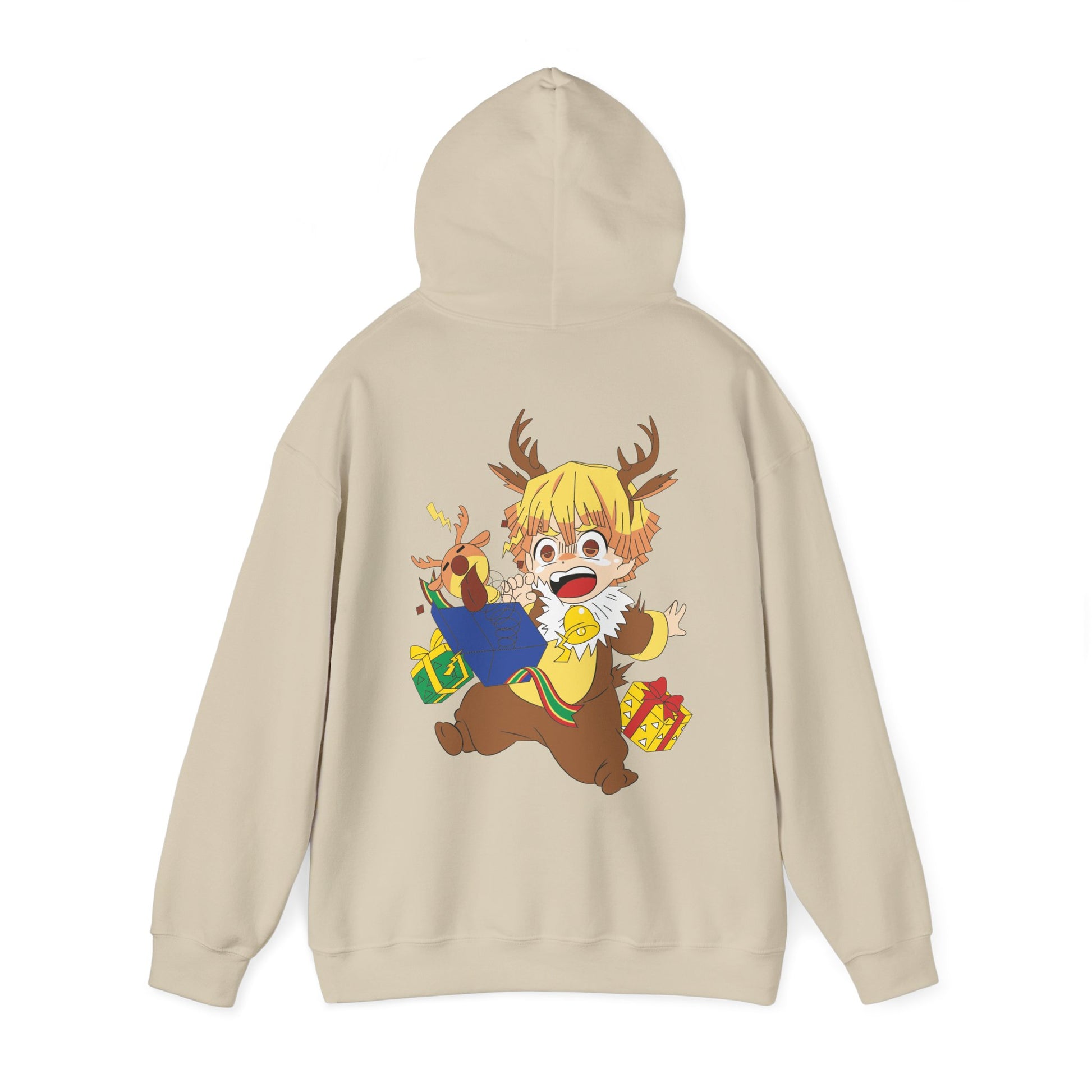 Demon Slayer Hoodie Chibi Zenitsu Chirstmas Anime Hoodie