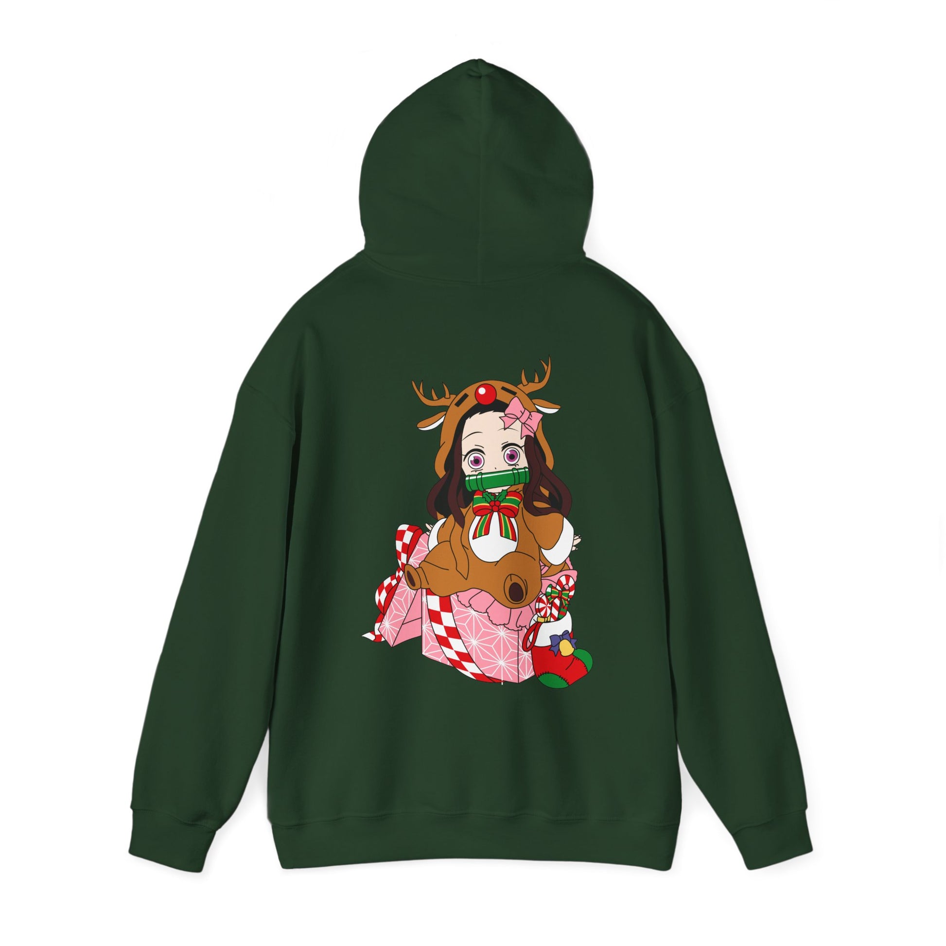 Demon Slayer Hoodie Chibi Nezuko Chirstmas Anime Hoodie