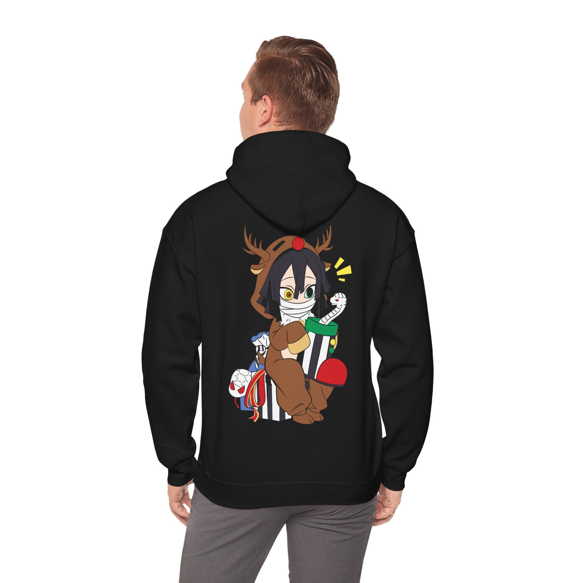 Demon Slayer Hoodie Chibi Obanai Iguro Chirstmas Anime Hoodie