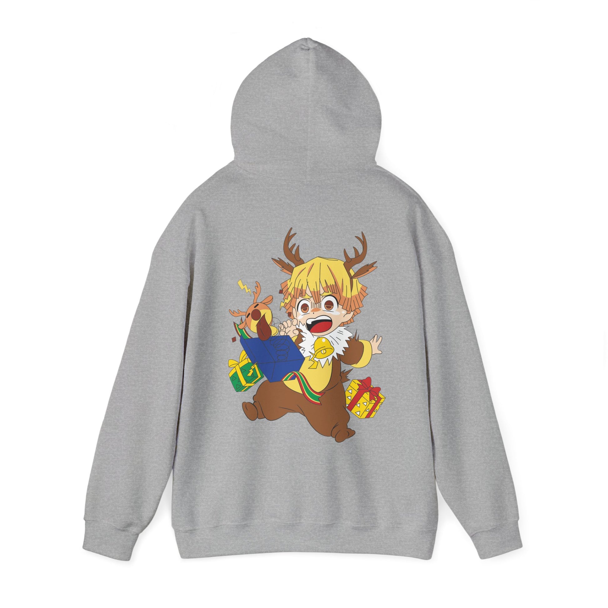 Demon Slayer Hoodie Chibi Zenitsu Chirstmas Anime Hoodie