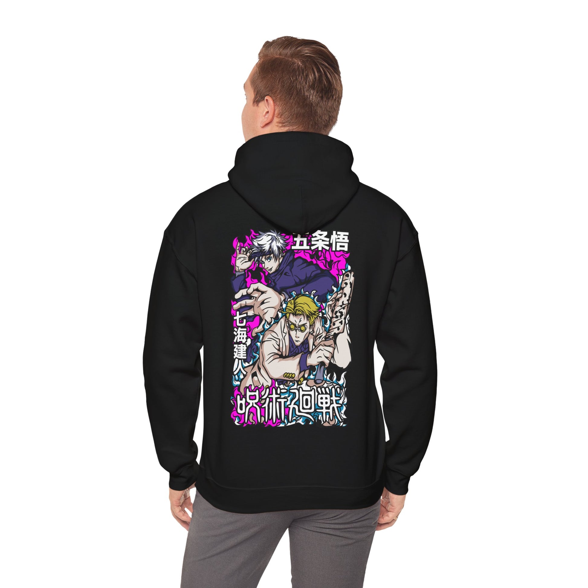 Jujutsu Kaisen Hoodie Gojo and Nanami Anime Graphic Hoodie