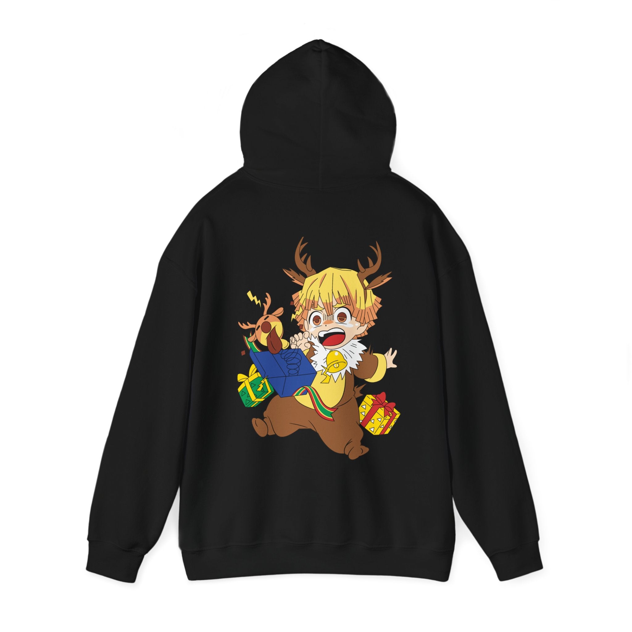 Demon Slayer Hoodie Chibi Zenitsu Chirstmas Anime Hoodie