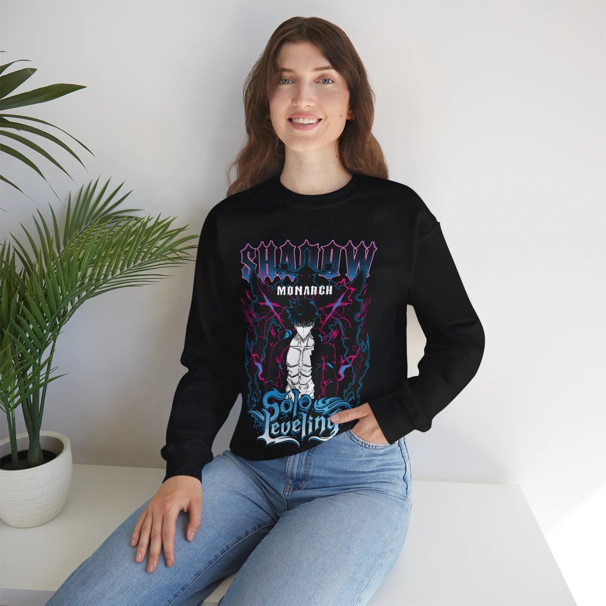 Solo Leveling Jin-Woo Sweatshirt Shadow Monarch Anime Sweatshirt