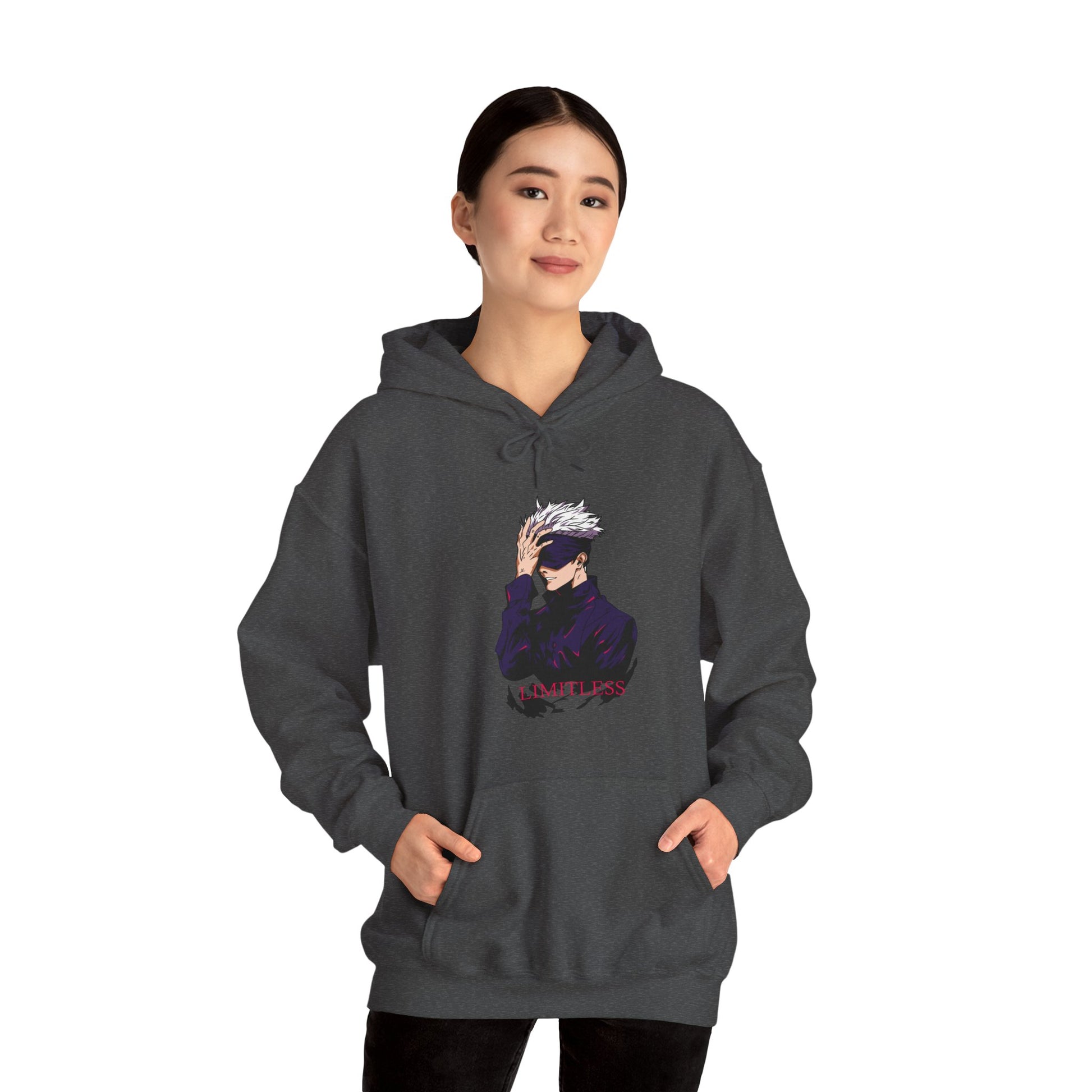 Jujutsu Kaisen Hoodie Gojo Blue Tech Premium Anime Hoodie