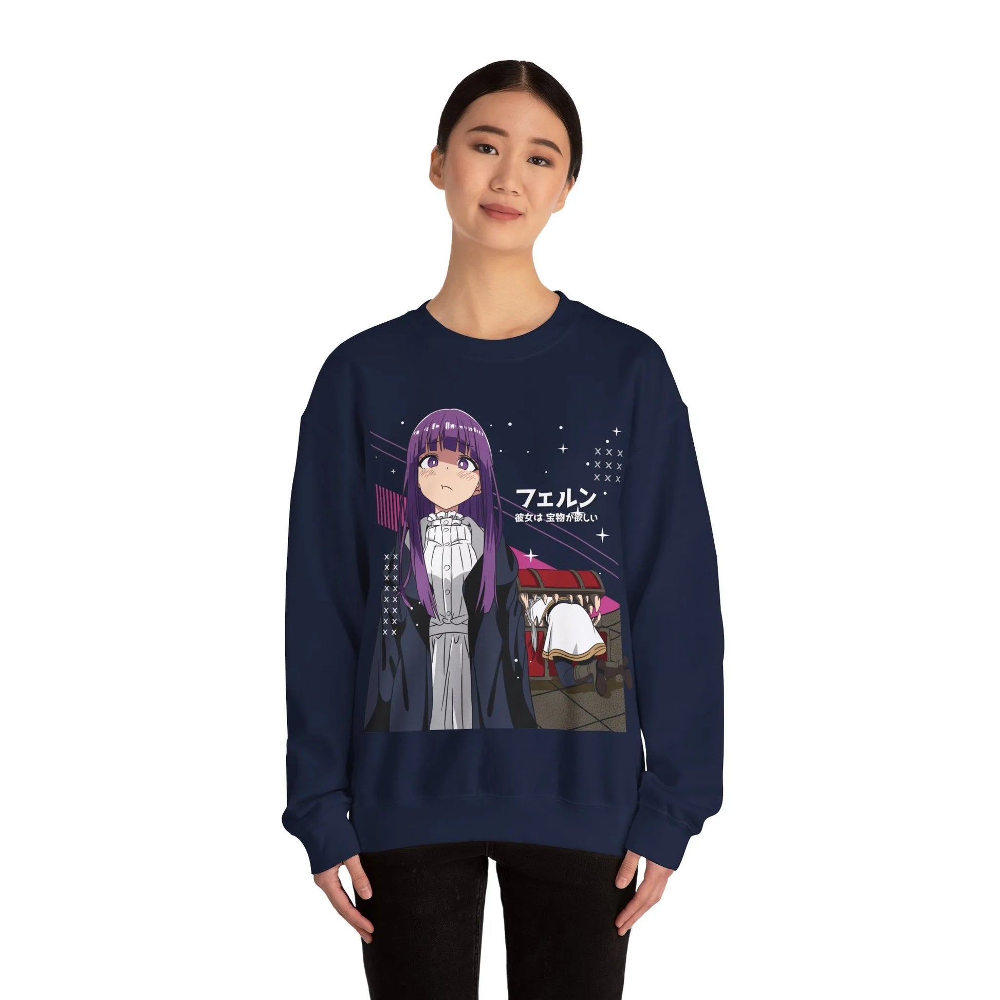 Frieren Mimic Chest Sweatshirt Premium Anime Sweatshirt