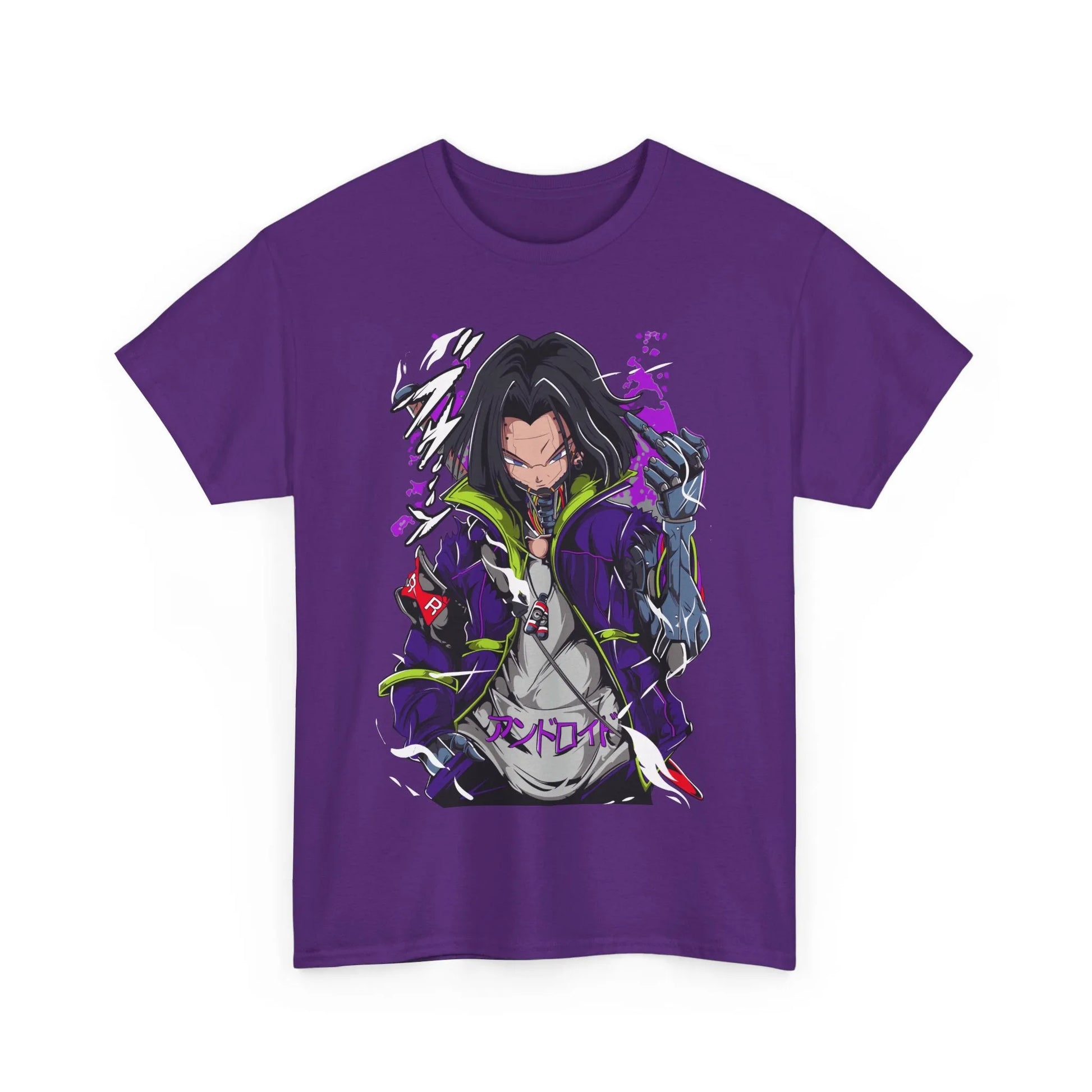 Dragon Ball Android 17 Shirt Cyberpunk Style Anime Shirt