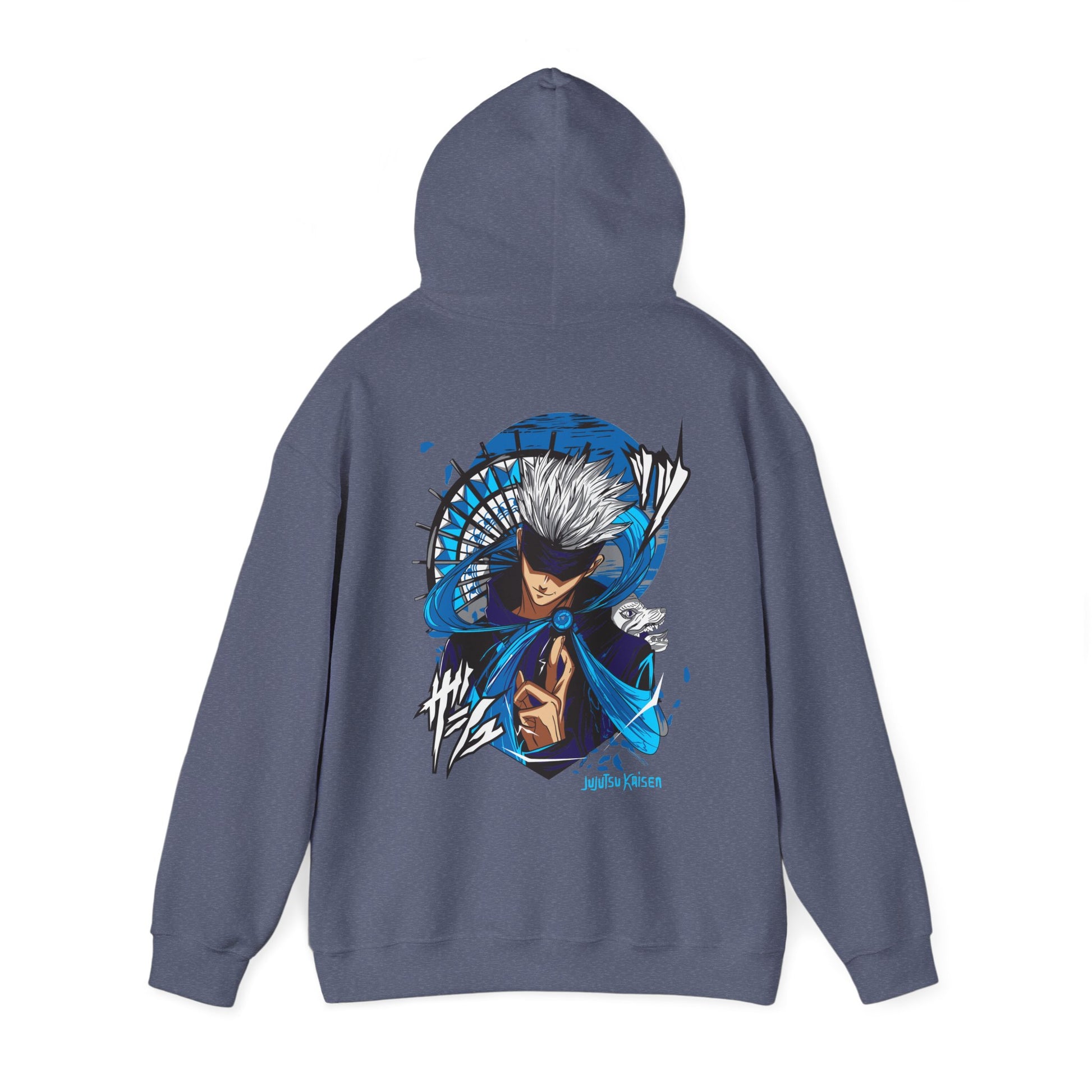 Jujutsu Kaisen Hoodie Gojo Blue Tech Premium Anime Hoodie