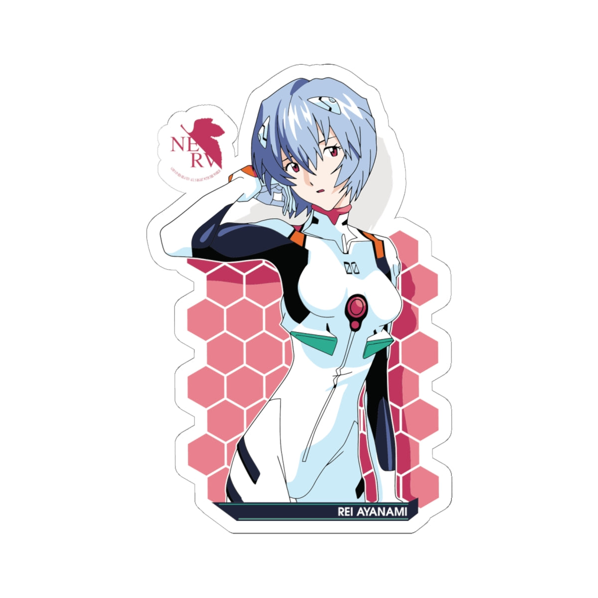 Evangelion Sticker Rei Ayanami Sticker Anime Decal