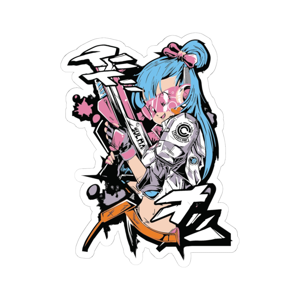 Dragon Ball Young Bulma Sticker Anime Decal