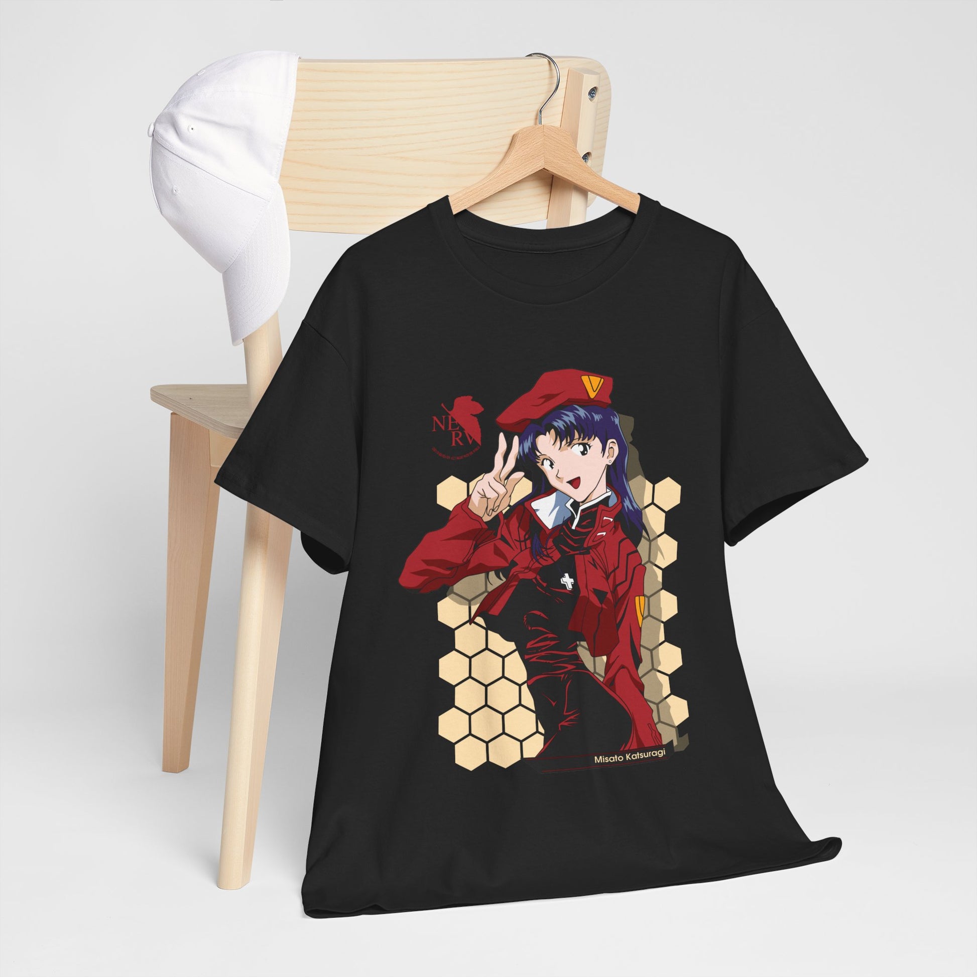 Neon Genesis Evanglion Shirt Misato Katsuragi Premium Anime Shirt