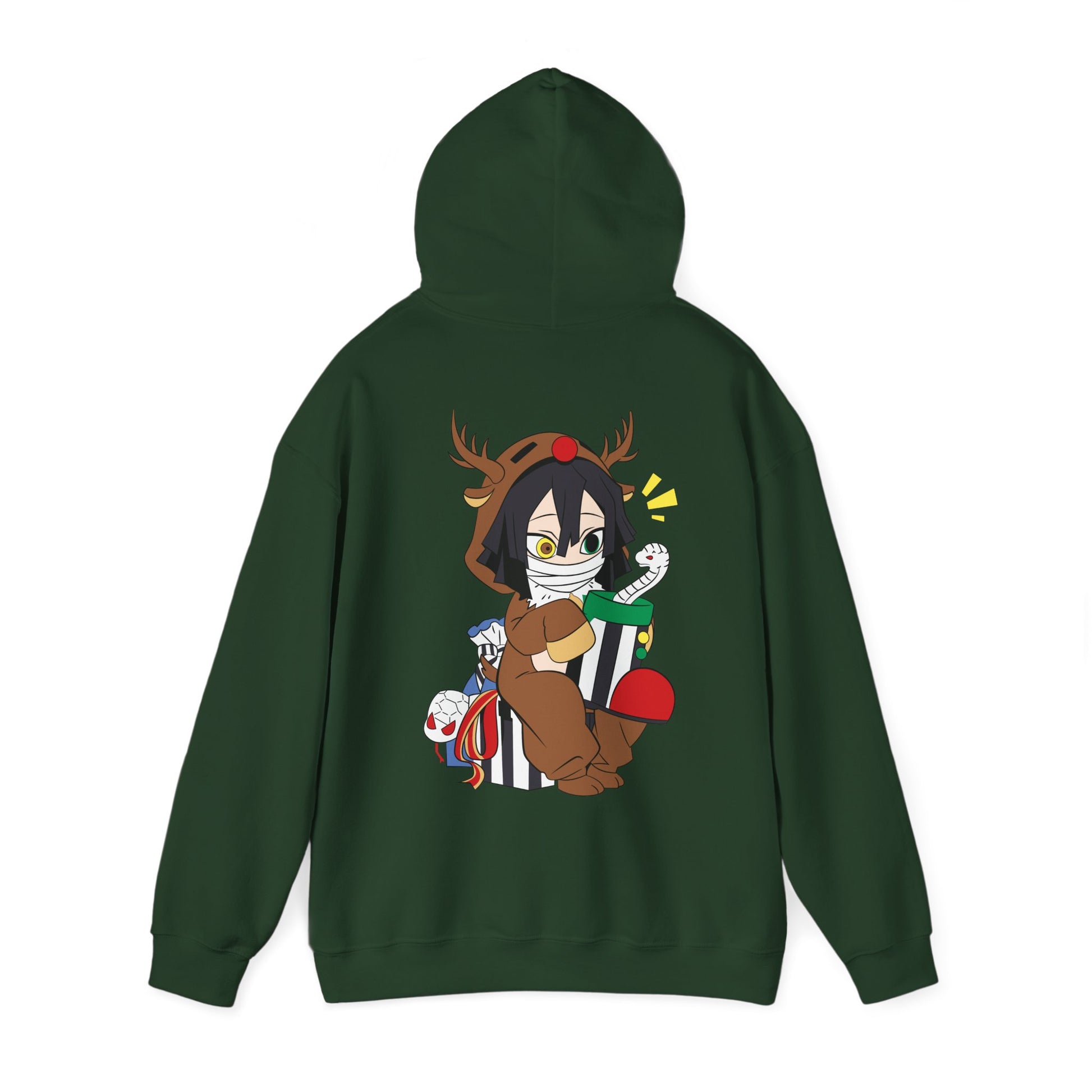 Demon Slayer Hoodie Chibi Obanai Iguro Chirstmas Anime Hoodie