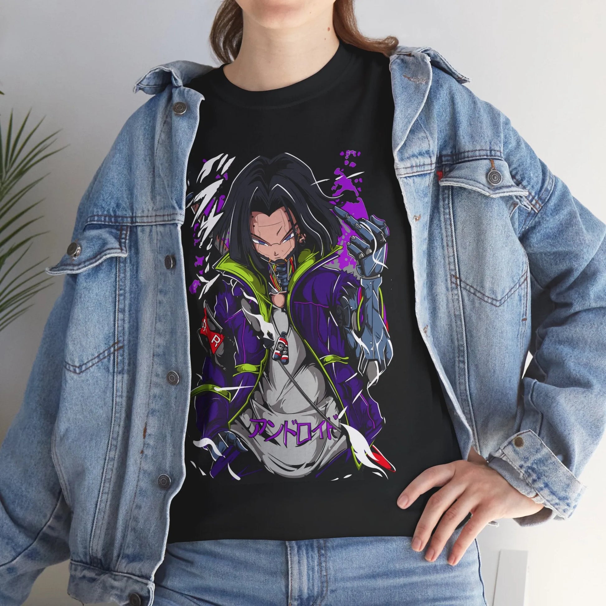 Dragon Ball Android 17 Shirt Cyberpunk Style Anime Shirt