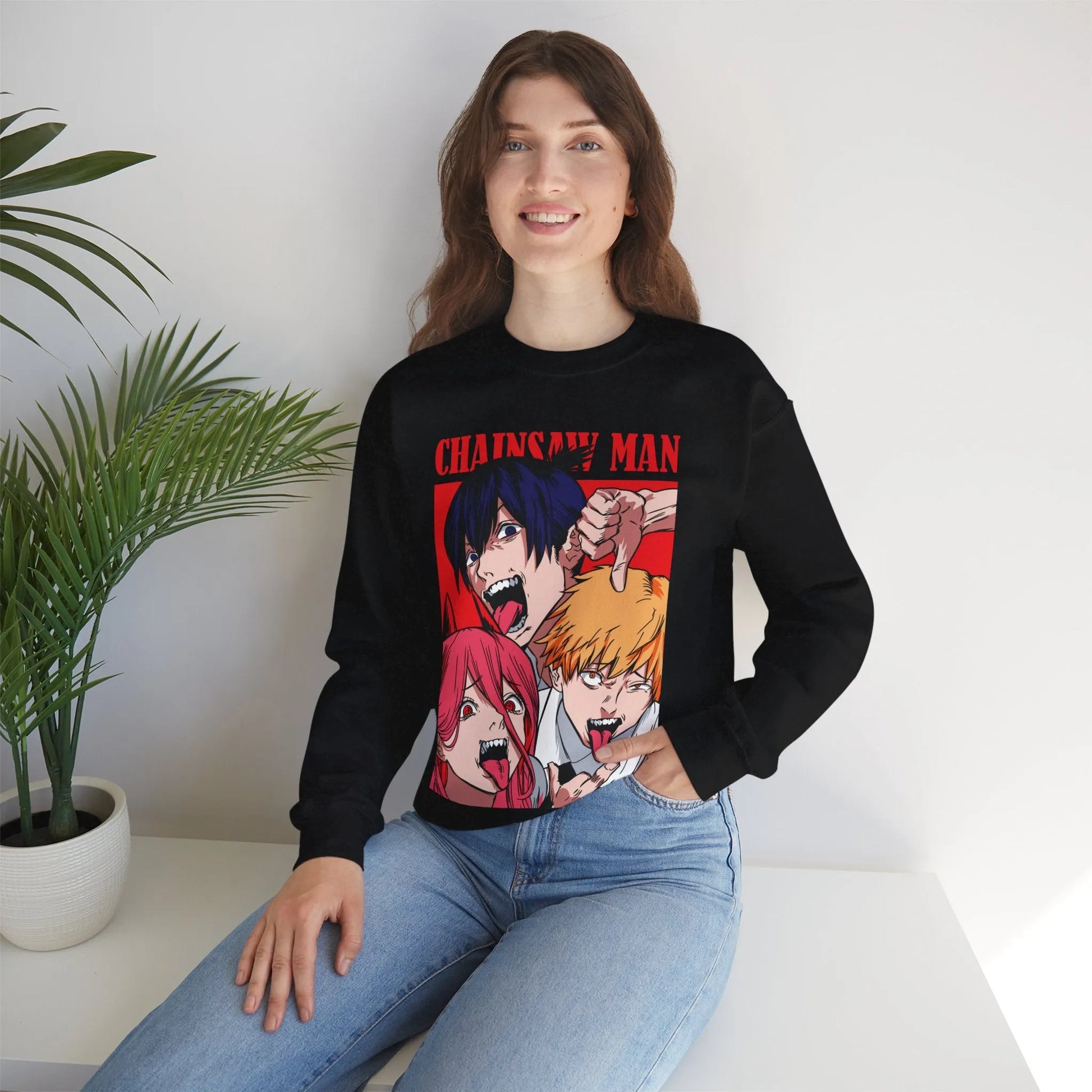 Chainsaw Man Sweatshirt Cozy and Stylish Anime Sweatshirt