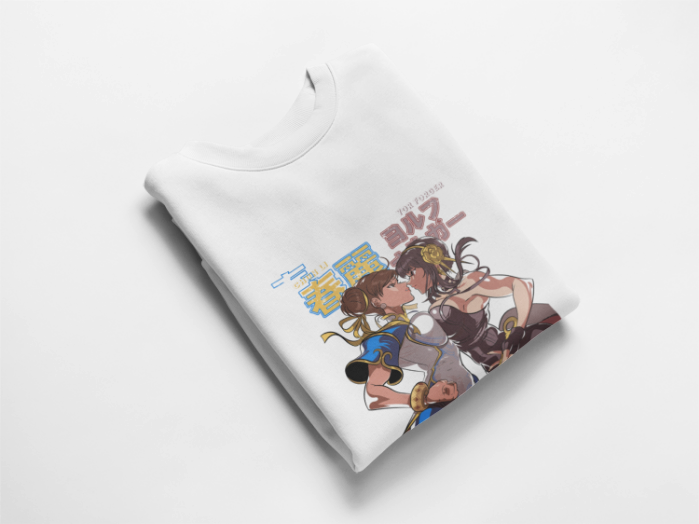 Yor Forger Vs Chun Li Sweatshirt Premium Gaming and Anime Sweatshirt