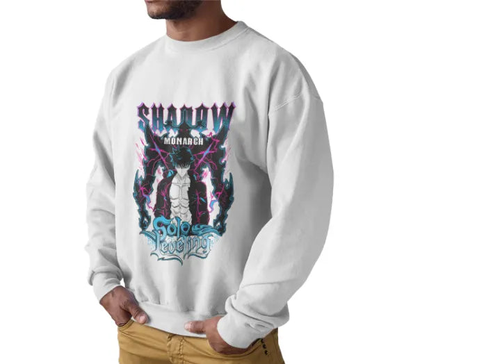 Solo Leveling Jin-Woo Sweatshirt Shadow Monarch Anime Sweatshirt