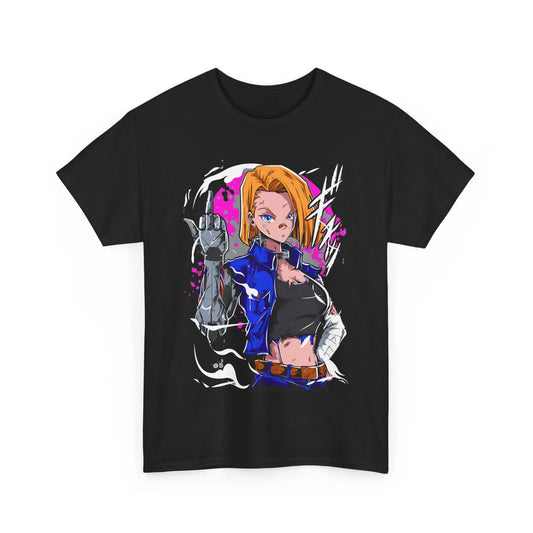 Dragon Ball Android 18 Shirt Cyberpunk Style Anime Shirt