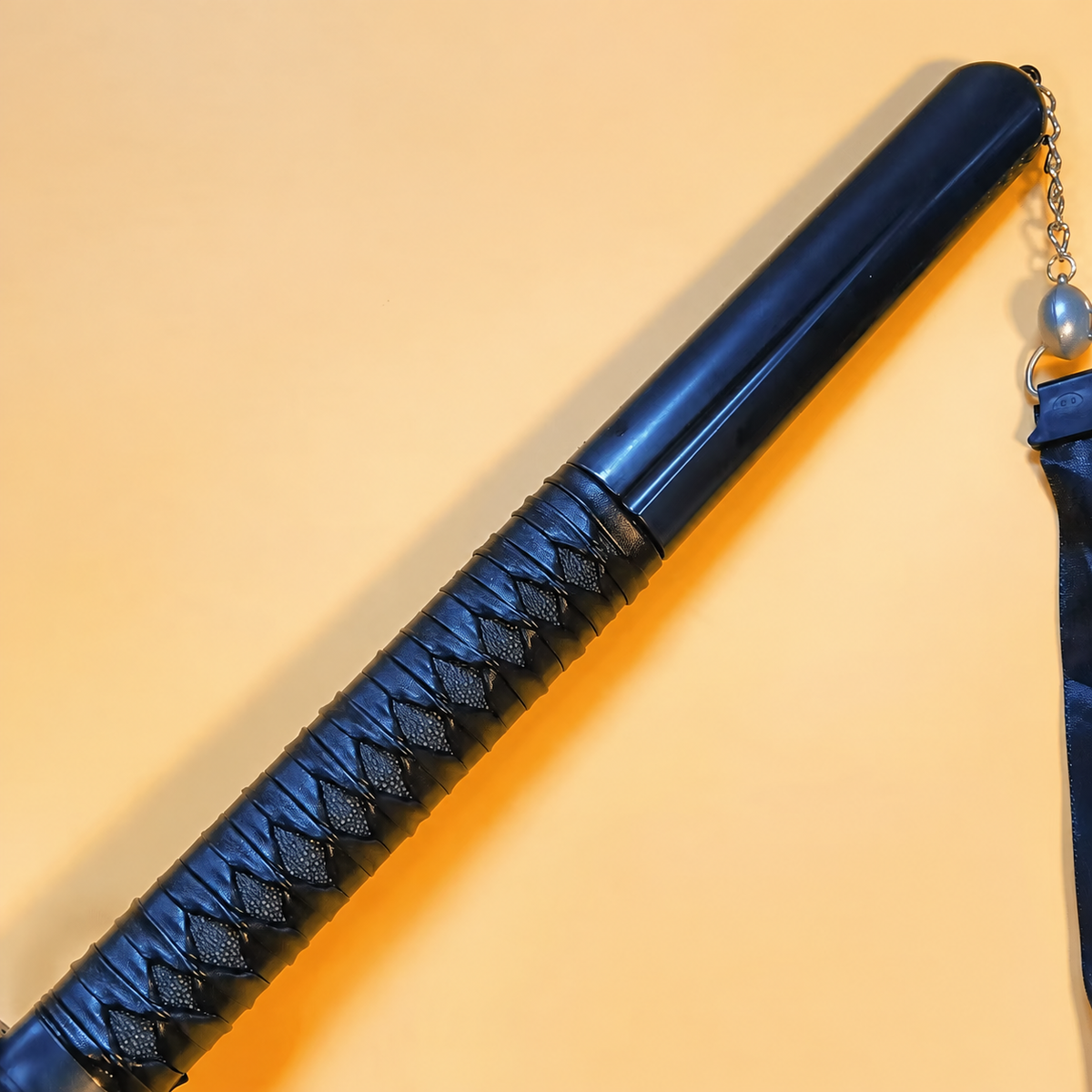 Bleach Rukia Kuchiki Sode no Shirayuki Black Katana 1:1 Scale Anime Prop Replica Bamboo Sword