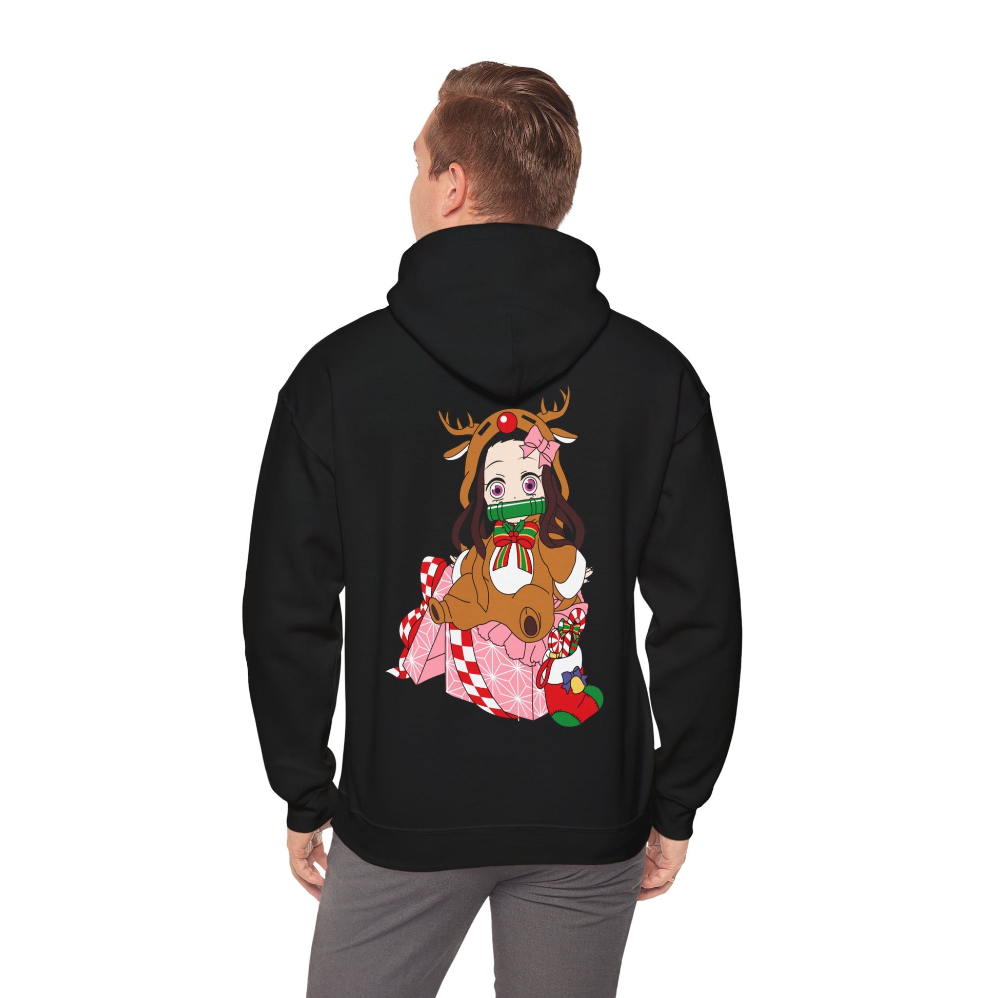 Demon Slayer Hoodie Chibi Nezuko Chirstmas Anime Hoodie