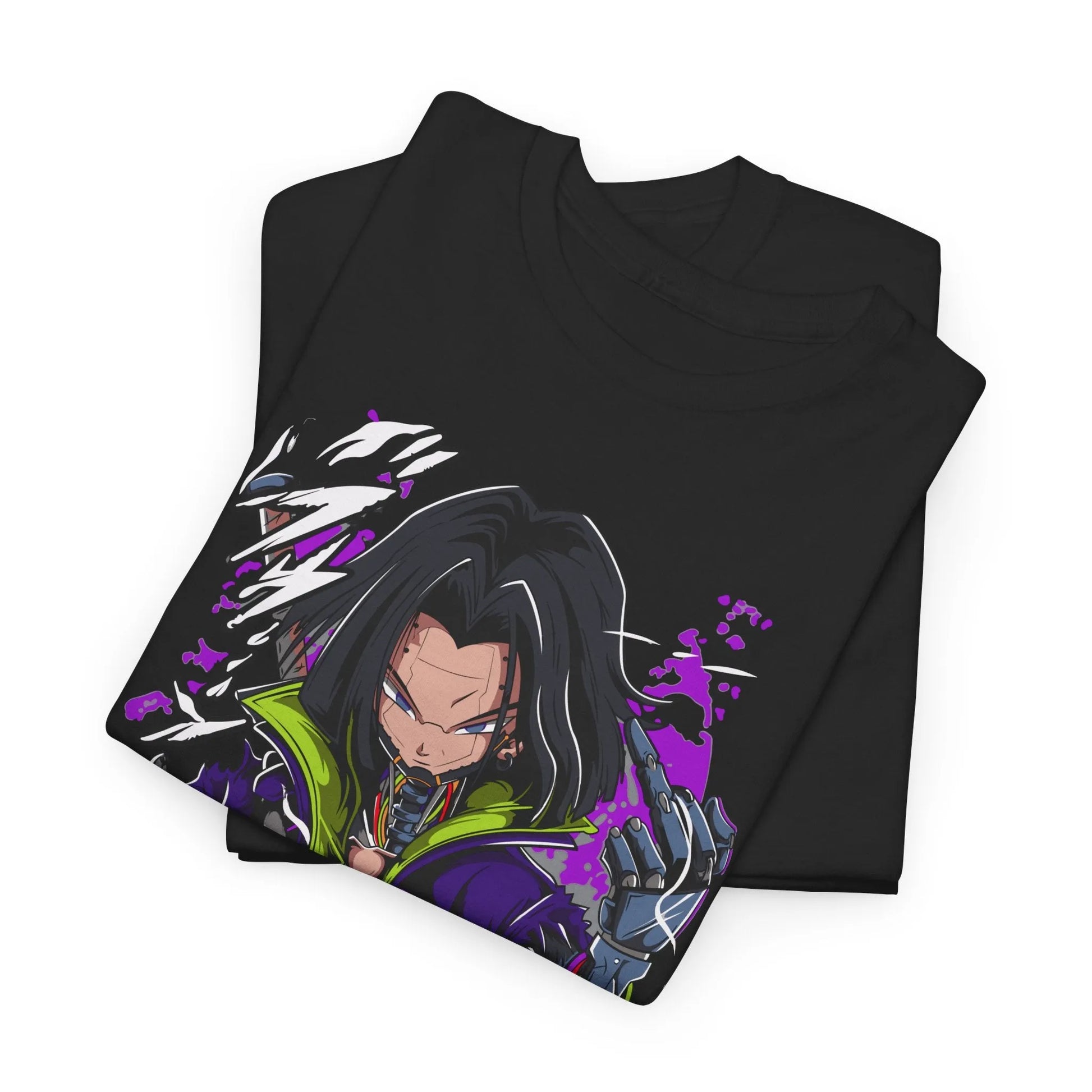 Dragon Ball Android 17 Shirt Cyberpunk Style Anime Shirt