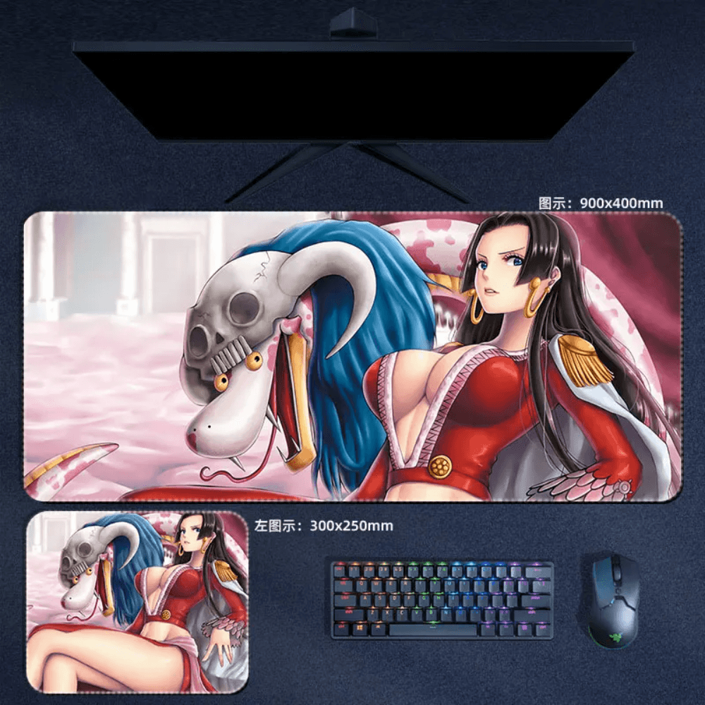 One Piece Mouse Pad Boa Hancock Large Anime Mouse Pad Desk Mat