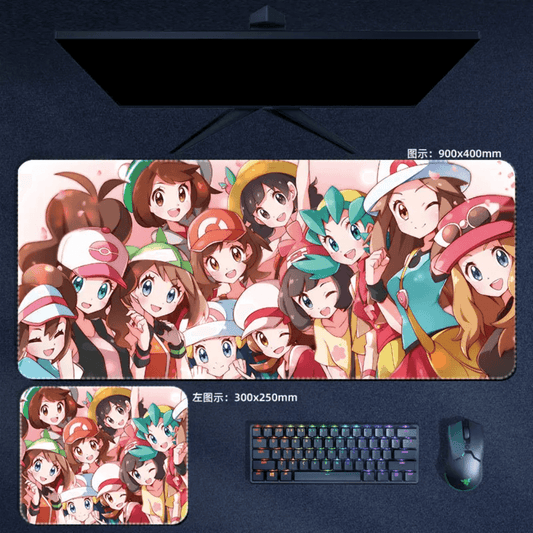 Pokemon Mouse Pad Large Anime Girls Mouse Pad Desk Mat