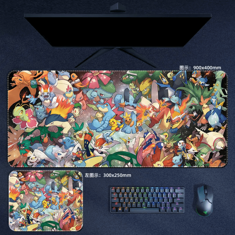 Pokemon Mouse Pad Large Anime Mouse Pad Desk Mat