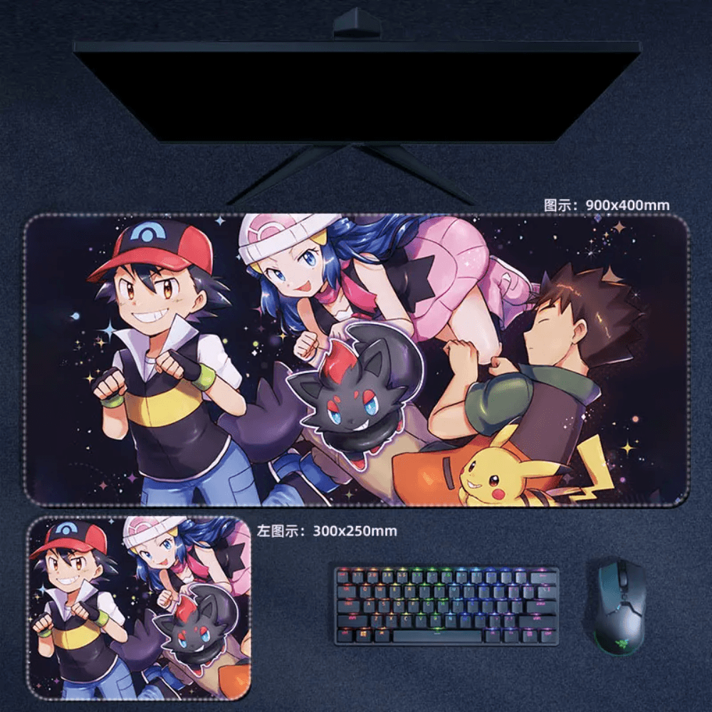 Pokemon Mouse Pad Large Anime Zorua Mouse Pad Desk Mat