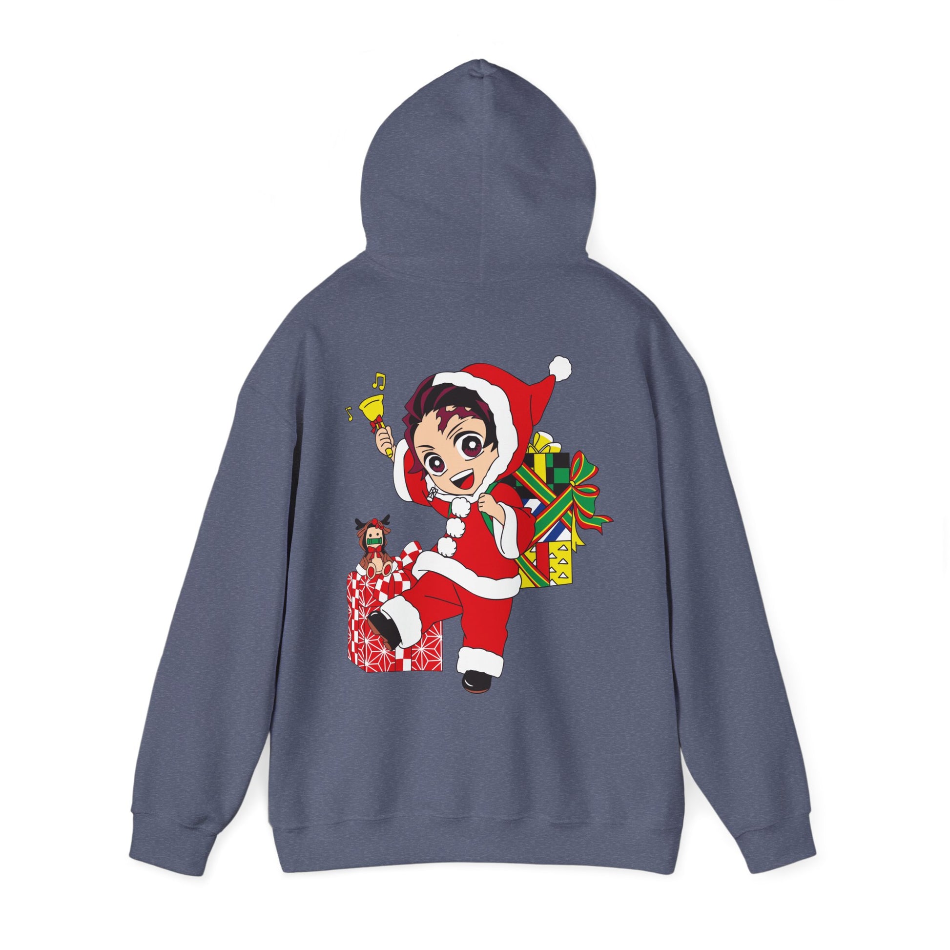 Demon Slayer Hoodie Chibi Tanjiro Chirstmas Anime Hoodie