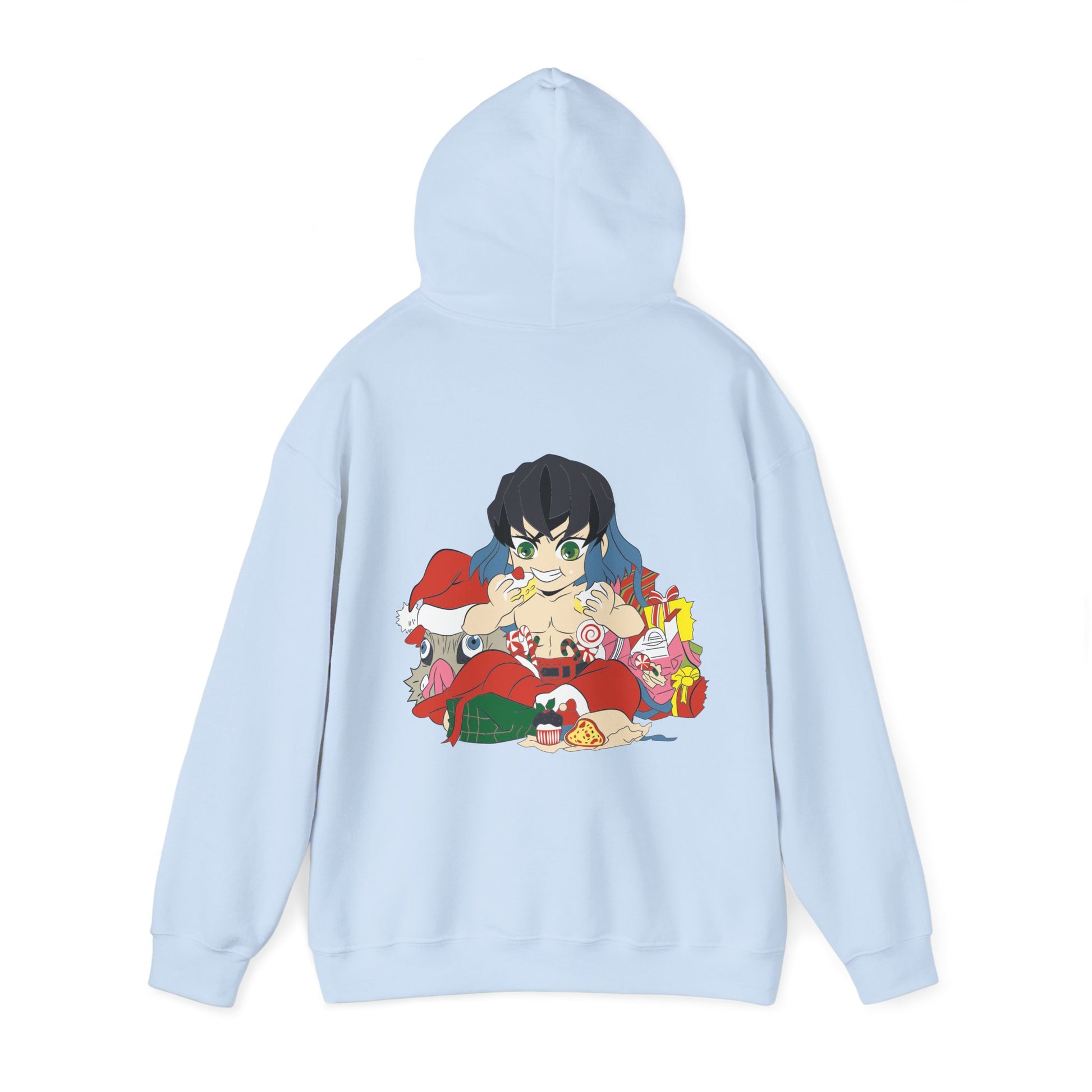 Demon Slayer Hoodie Chibi Inosuke Chirstmas Anime Hoodie