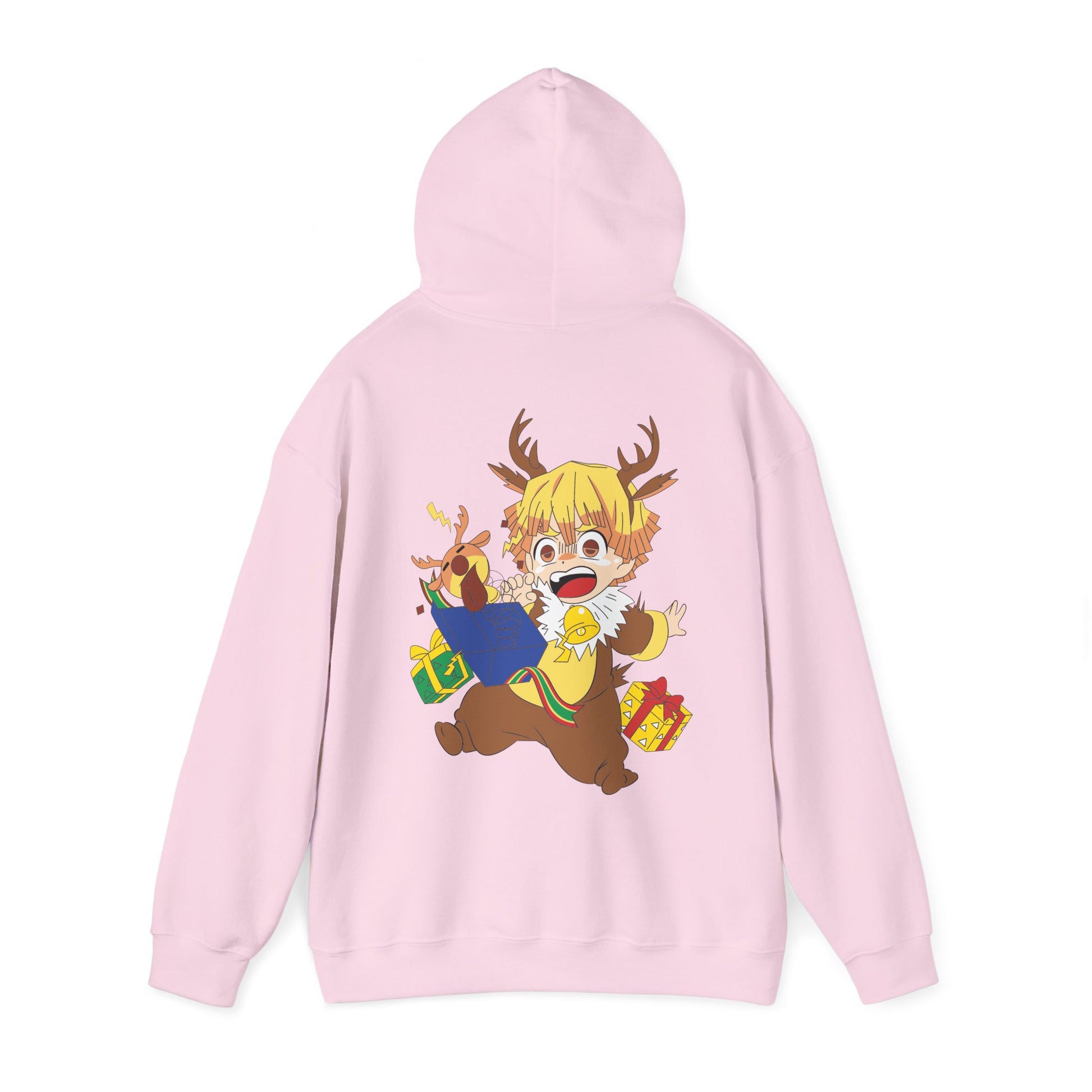 Demon Slayer Hoodie Chibi Zenitsu Chirstmas Anime Hoodie