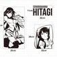 Monogatari Senjougahara Hitagi Anime PC Case Sticker Decal