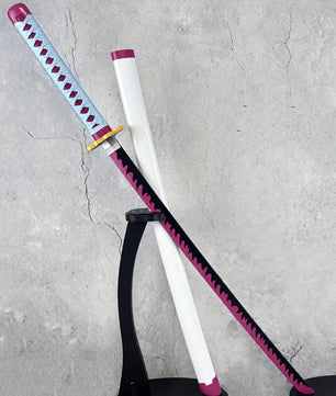 Demon Slayer Mitsuri Kanroji Nichirin Katana 1:1 Scale Anime Prop Replica Bamboo Sword