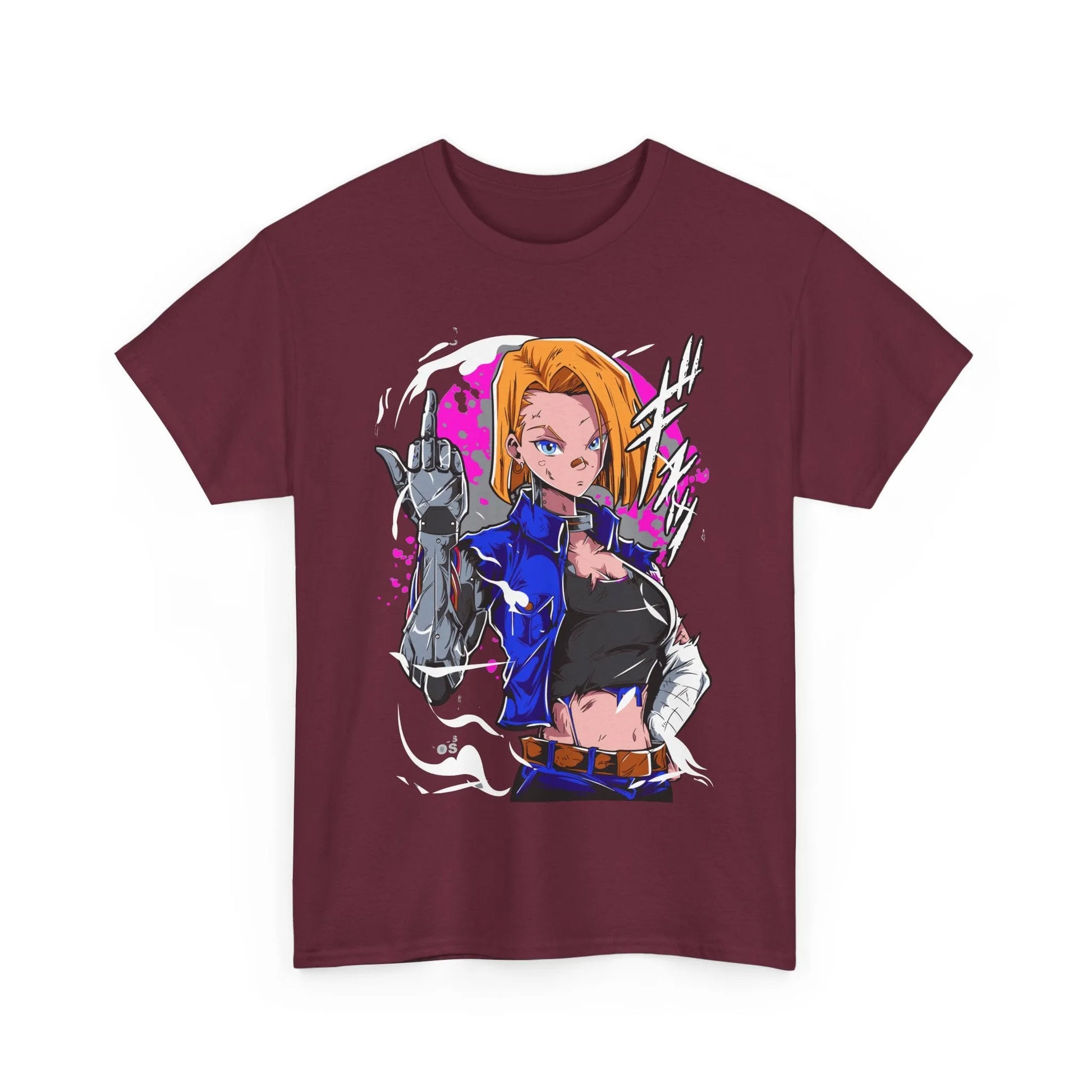 Dragon Ball Android 18 Shirt Cyberpunk Style Anime Shirt