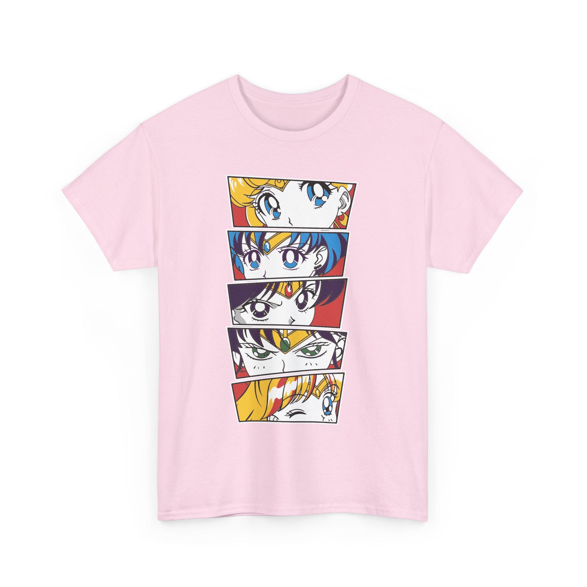 Sailor Moon Faces Shirt Heavy Cotton Anime Graphic Tees