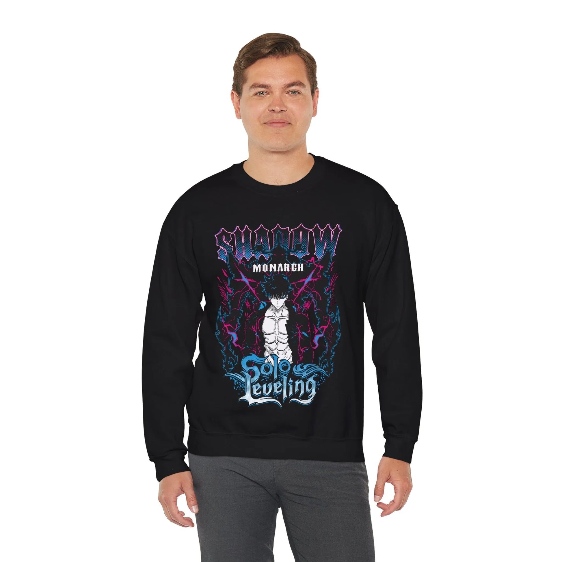 Solo Leveling Jin-Woo Sweatshirt Shadow Monarch Anime Sweatshirt