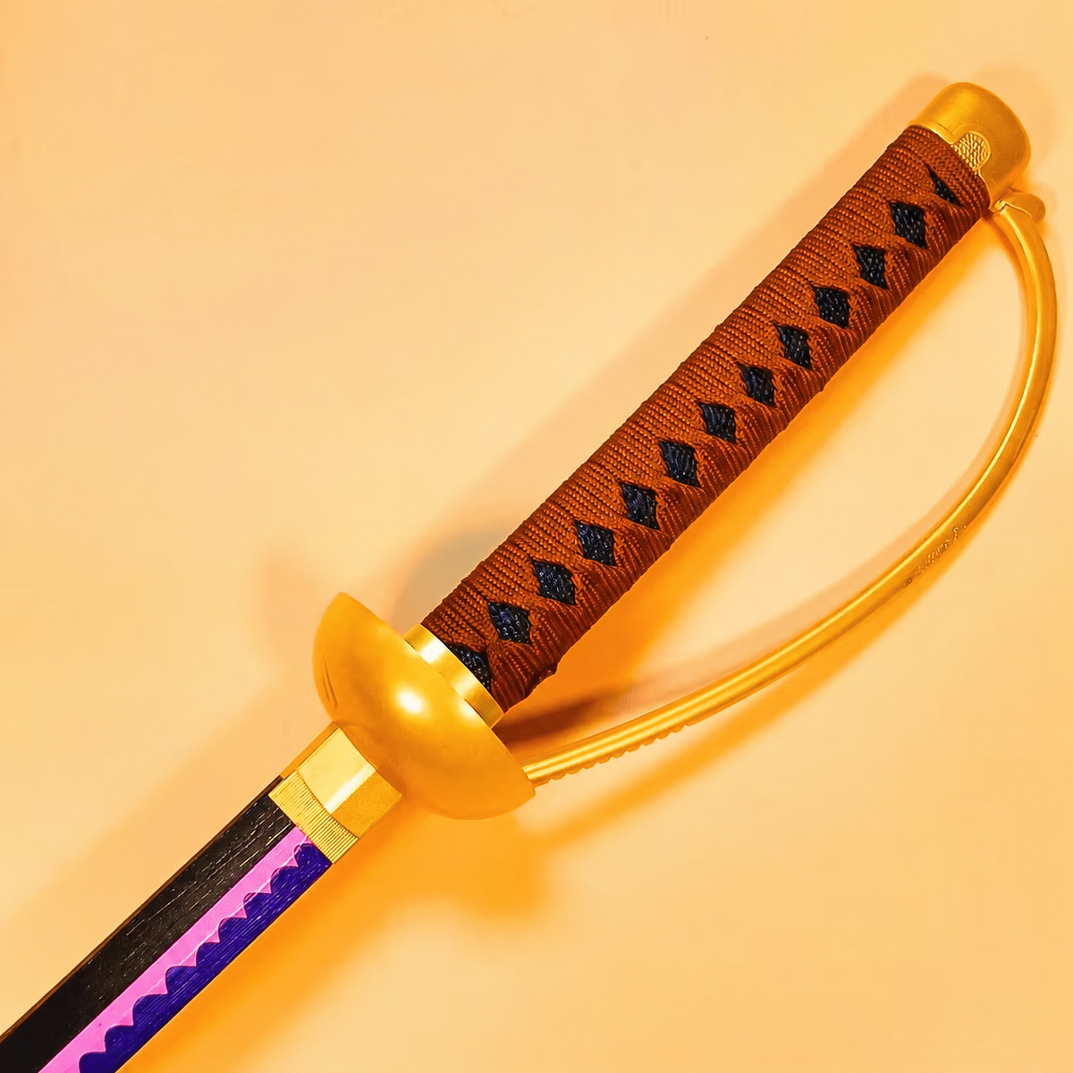 One Piece Gol D. Roger Ace Sword 1:1 Scale Anime Prop Replica Bamboo Sword
