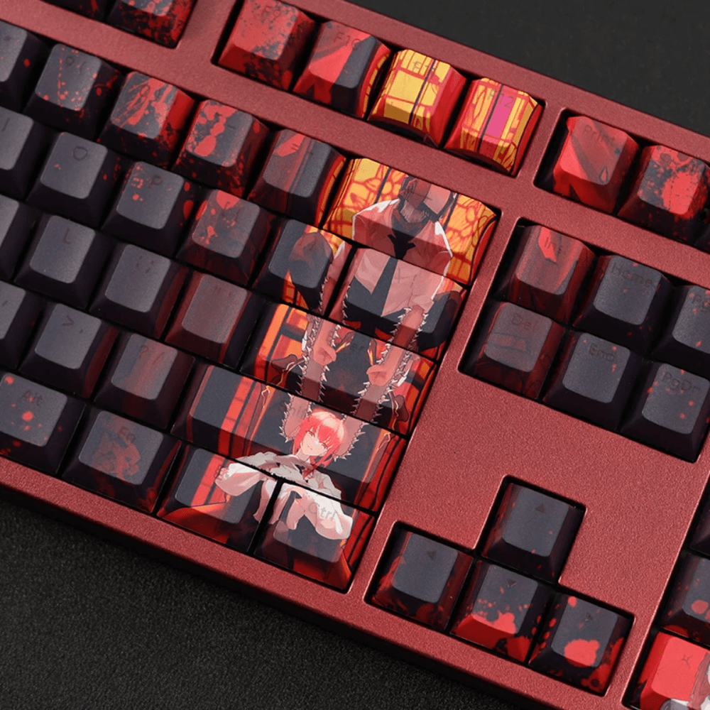 Chainsaw Man Makima Keycaps For Keyboards 108 Keys Anime Keycaps