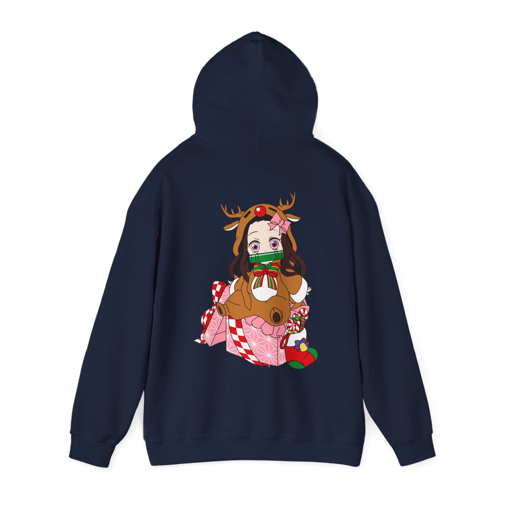 Demon Slayer Hoodie Chibi Nezuko Chirstmas Anime Hoodie