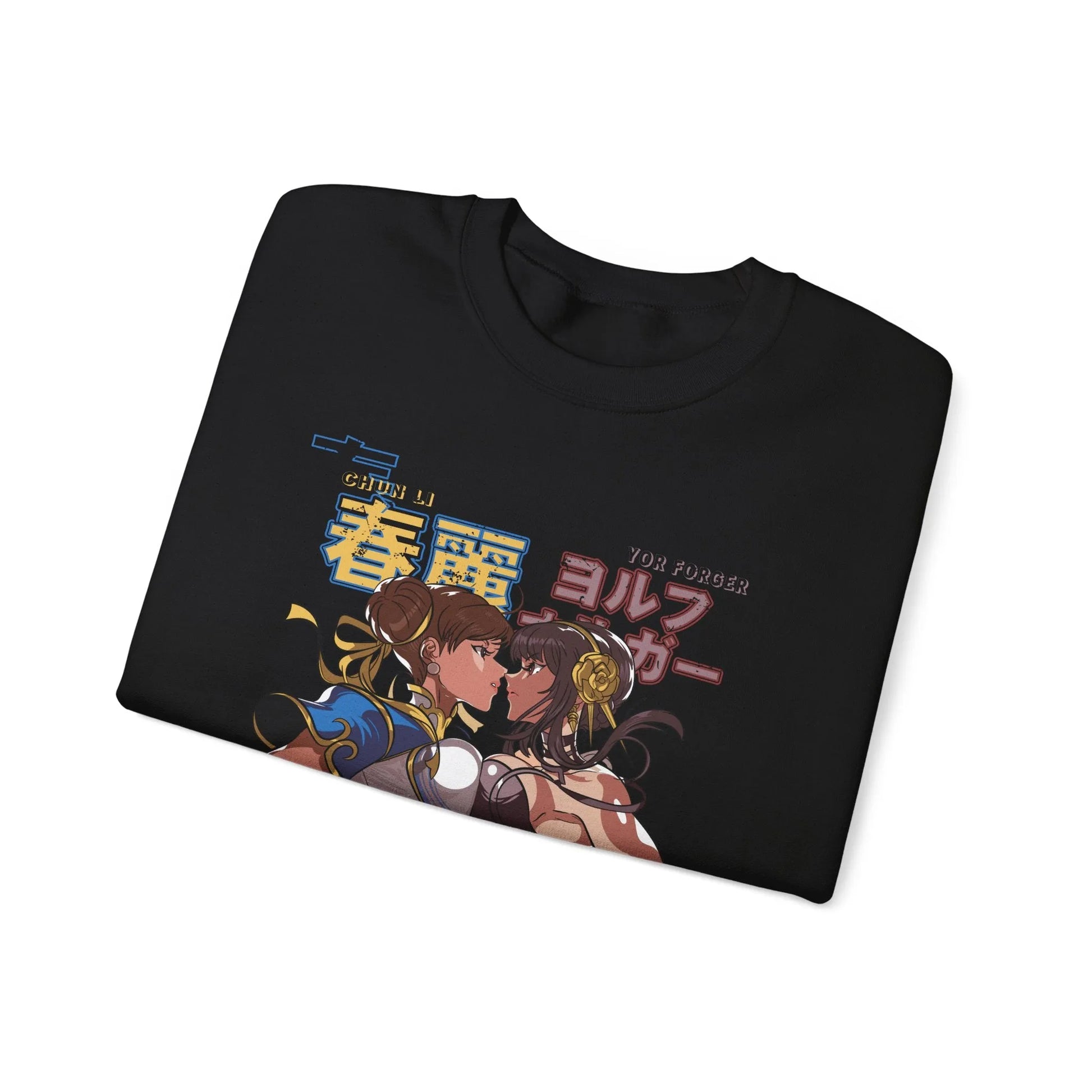 Yor Forger Vs Chun Li Sweatshirt Premium Gaming and Anime Sweatshirt