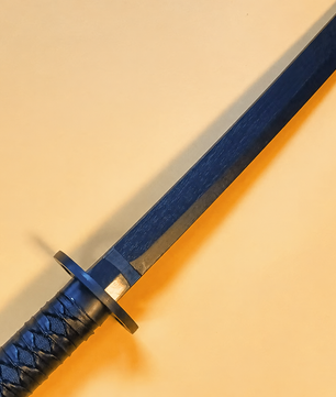 Bleach Rukia Kuchiki Sode no Shirayuki Black Katana 1:1 Scale Anime Prop Replica Bamboo Sword