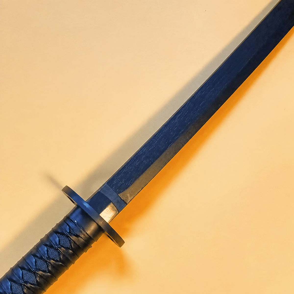 Bleach Rukia Kuchiki Sode no Shirayuki Black Katana 1:1 Scale Anime Prop Replica Bamboo Sword